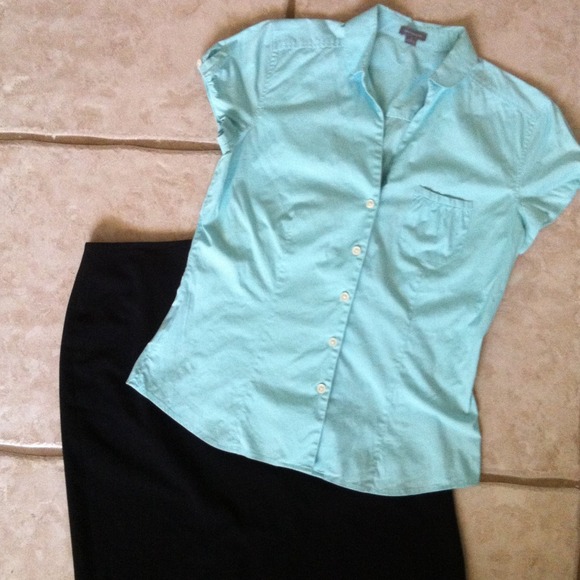 Ann Taylor Tops - Aqua Ann Taylor shirt