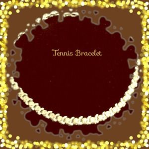 RESERVED FOR @venice1203🎀14K GOLD TENNIS BRACELET
