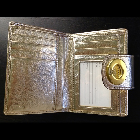 NEW Gold Coach wallet. - Picture 3 of 4