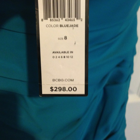 BCBG Maxazria Madge dress in blue/jade - Picture 4 of 4