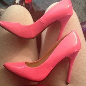 Hot Pink Patent Leather Pumps