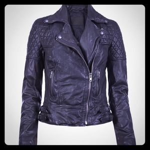 Authentic Guess leather motorcycle jacket