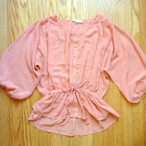 Peach XXI billowy top