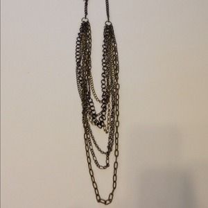 Mixed metal layered necklace- NWT