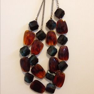 Colorful gem necklace
