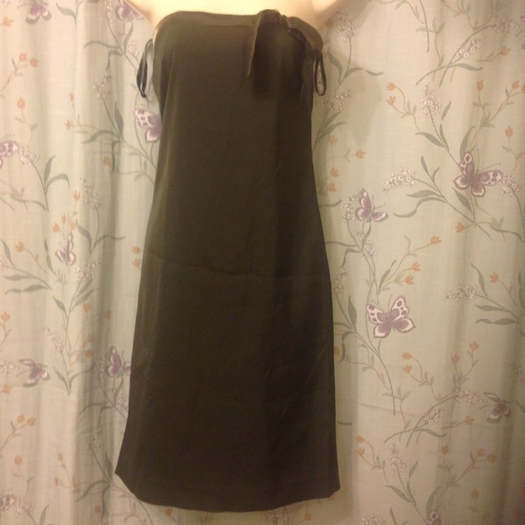 📛FINAL REDUCTION💚Brown strapless dress size 1 - Picture 1 of 4