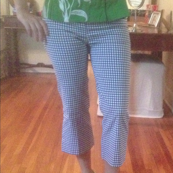 Zara Paris Store Black & White Gingham sexy pants