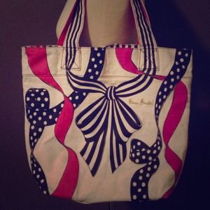 Henri Bendel canvas tote bag