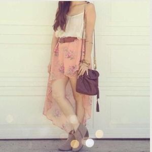 Pants & Jumpsuits - Floral High Low skirt Pants & Jumpsuits - Floral High Low skirt