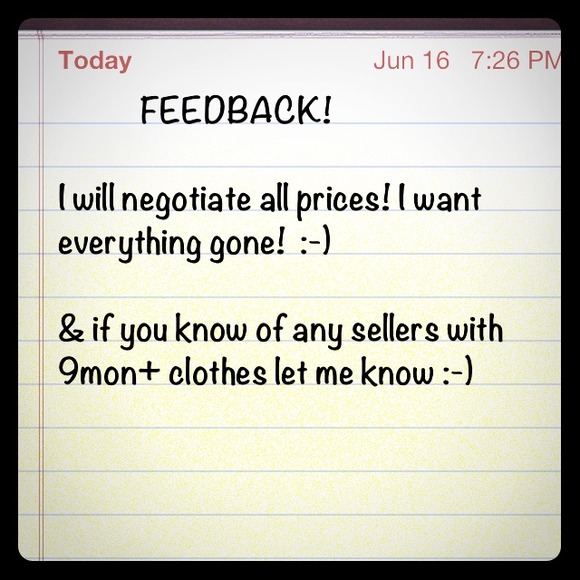 Feedback!! - Picture 1 of 1