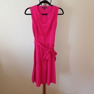 Pink Banana Republic wrap tie dress