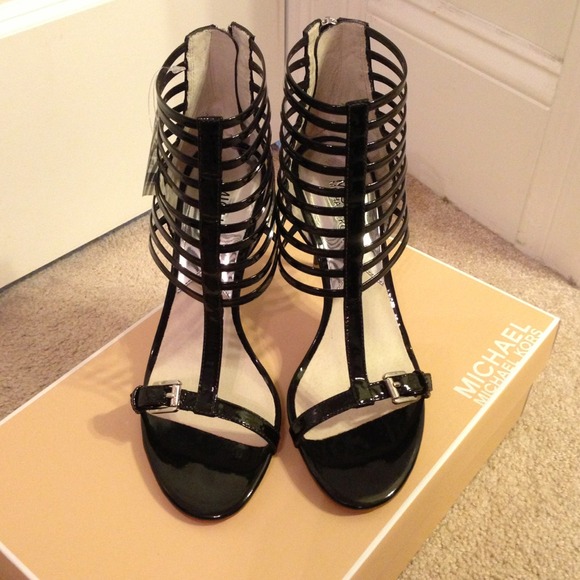 Michael Kors Patent Caged Heels - Picture 2 of 2