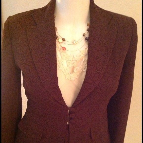 ** REDUCED 💰** Rich chocolate brown Skirt Suit - Picture 2 of 4
