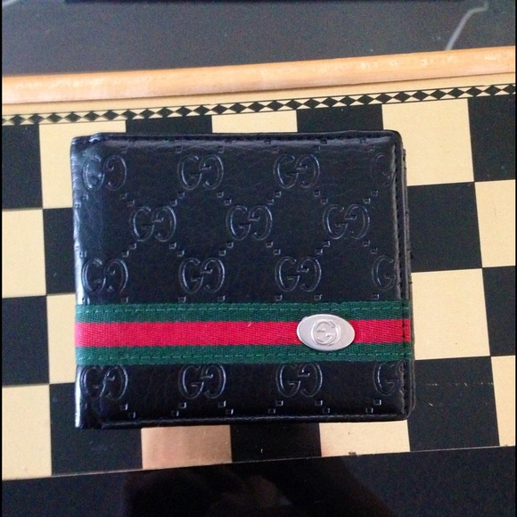 Mens Black Leather Wallet NWOT