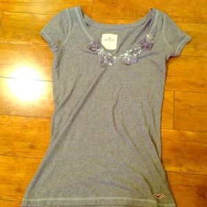 embellished v neck