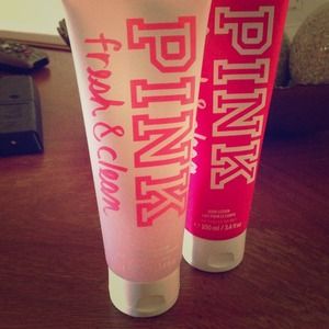 Victoria's Secret body scrub and lotion
