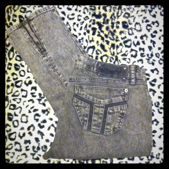 Grey skinny Candies denim jeans - Picture 1 of 3