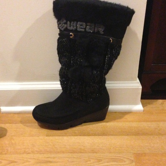Black Nadina RocaWear Snow Boots