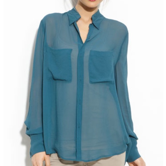 bcbg silk blouse