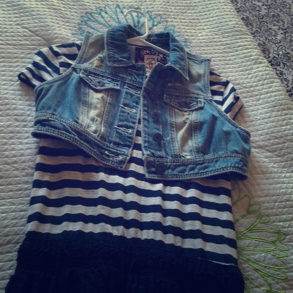 Summer dress & jeans half jacket!!