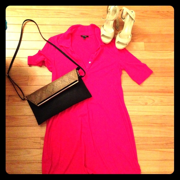 Pink t shirt dress