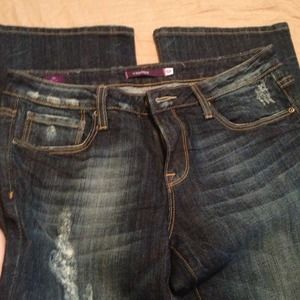 Nwot: vigoss Miami boot cut distressed jeans