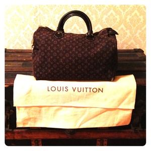 Authentic Louis Vuitton Mini Lin Speedy 30