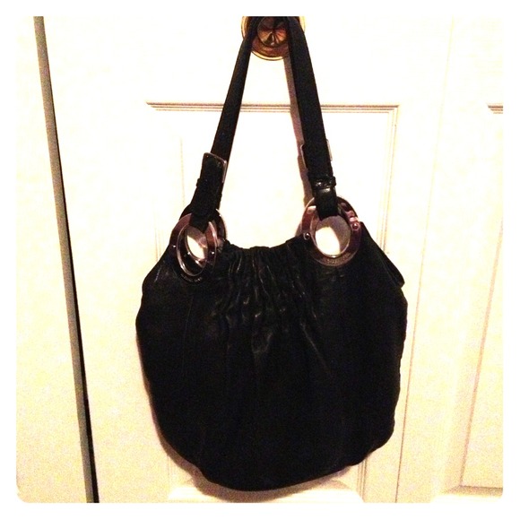 Michael Kors black hobo bag