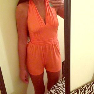 Melon romper NEVER WORN