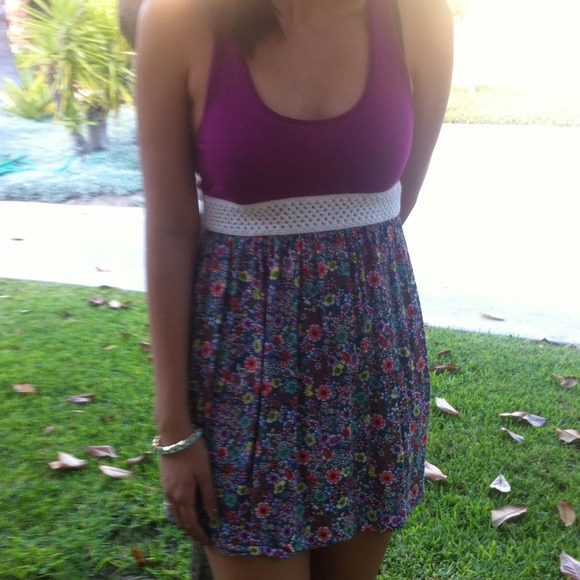 Purple Floral Dress
