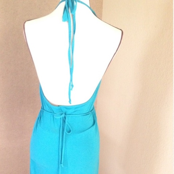💜Sold💜 Lucy love turquoise halter top - Picture 2 of 2