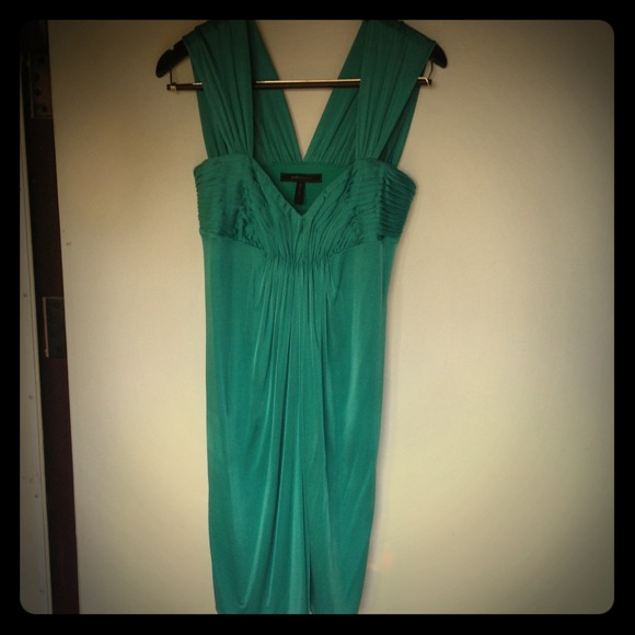 BCBGMAXAZRIA Dress, Teal, Size Small