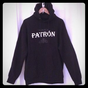 Tequila Patrón NWOT Black Hooded Sweatshirt
