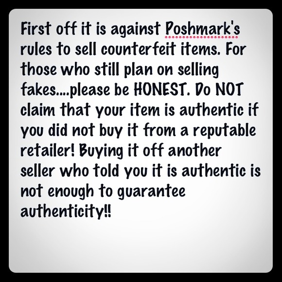 Sellers of counterfeit items