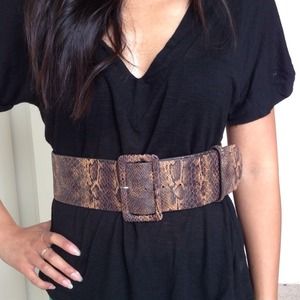 ❌SOLD❌ALDO Faux brown snakeskin belt