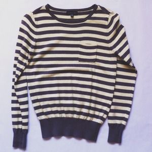 Yellow/Grey Striped Sweater