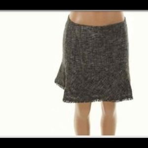 DKNY ruffled fringe above knee skirt