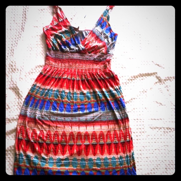 ****SOLD*****Francesca's Printed Summer Dress