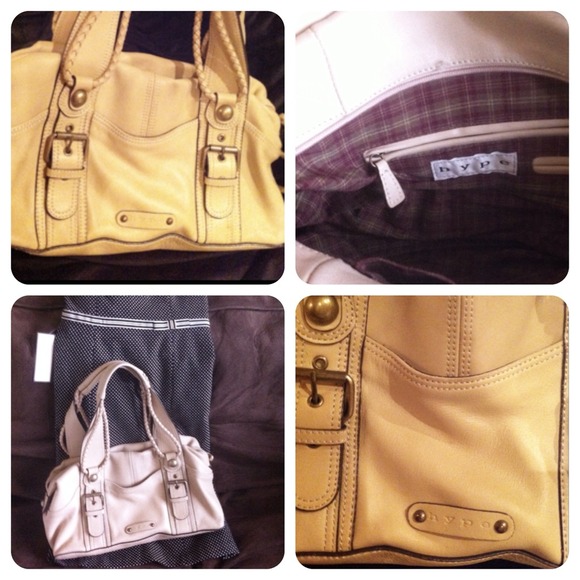 Hype tan leather bag
