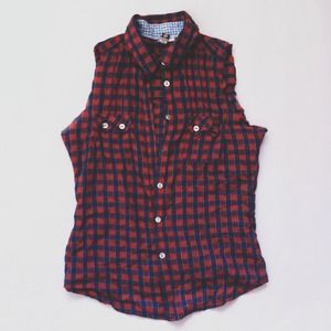 Sleeveless Flannel