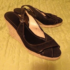 Black Coach Espadrilles, sz 10