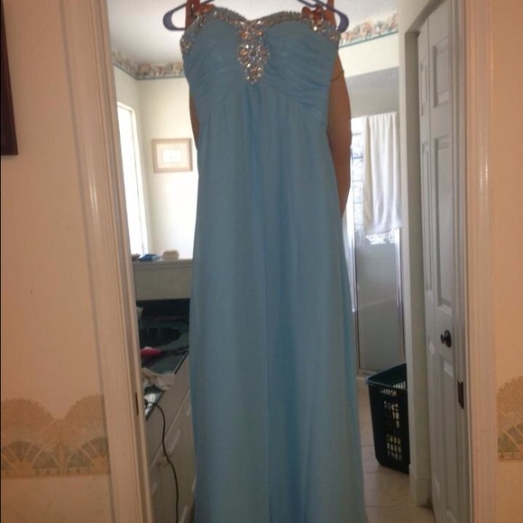 Tiffany Blue Chiffon Dress NWOT