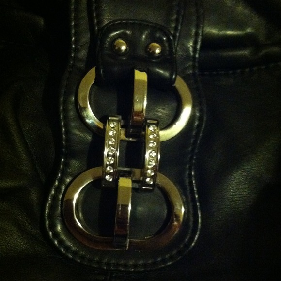 ♢♢♢ SOLD ♢♢♢ black, bling belt purse - Picture 3 of 3