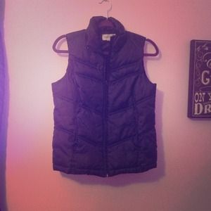 Merona puffy black vest