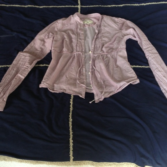Donated! Sheer Button Up Top - Picture 4 of 4