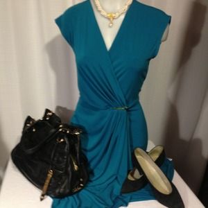 Teal wrap dress by Michael Kors new with tags