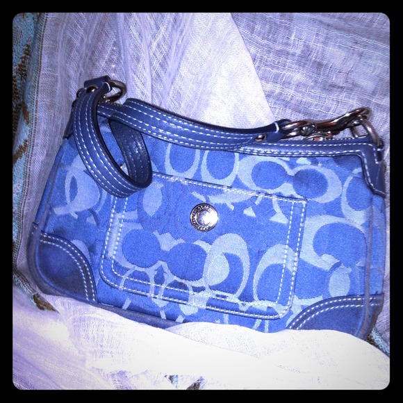 Authentic blue Coach bag