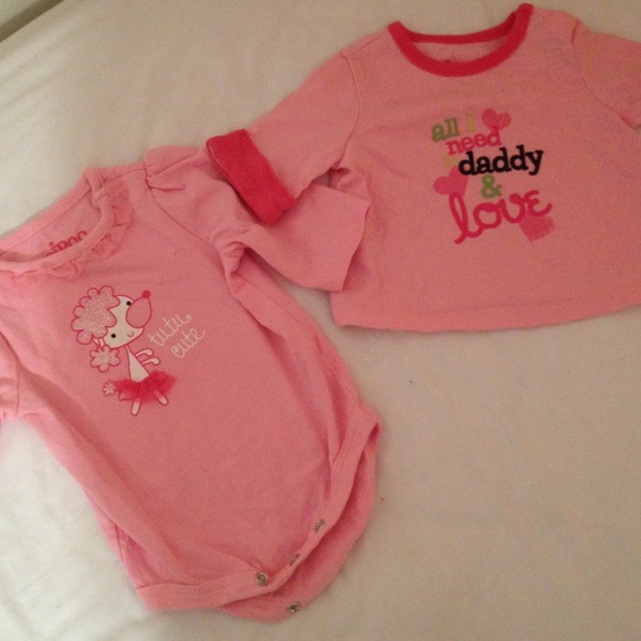 NB baby girl bundle of tops - Picture 2 of 3