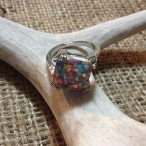 "HOST PICK" Pastel & Silver Toned Ring