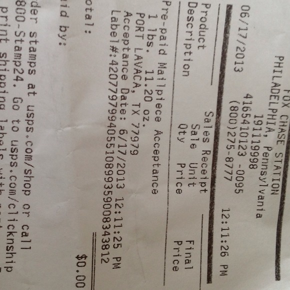 @Bookstoregirl *Item Shipped*